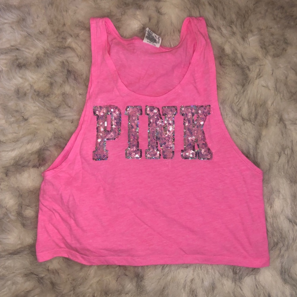 VS pink crop top